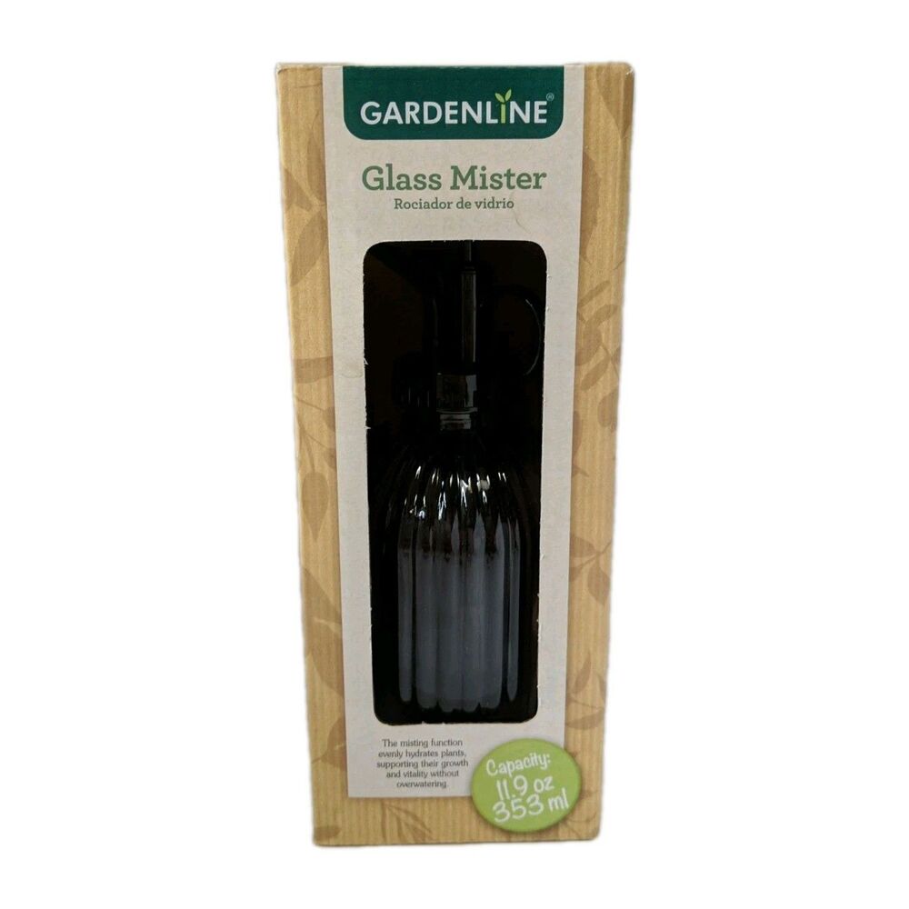 NEW Gardenline Glass Plant Mister Spray Bottle Indoor Plants Spritzer
